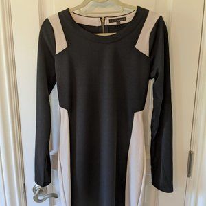 Lucca Couture Long Sleeve Black and White Dress